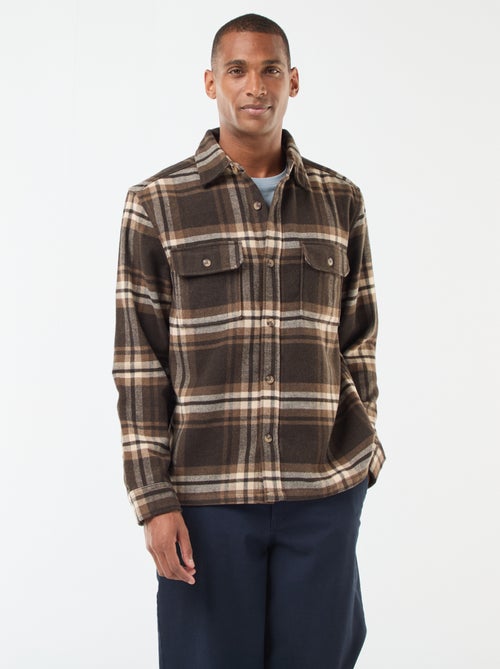 Sobrecamisa aos quadrados - Kiabi