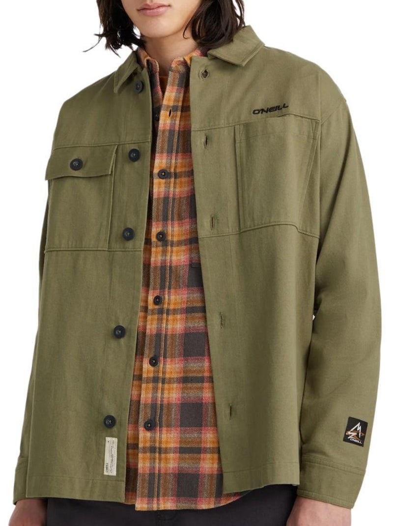 Sobrecamisa Caqui O'Neill Series para Homem Verde cáqui claro - Kiabi
