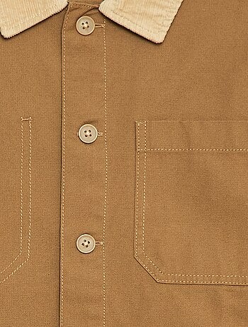 Sobrecamisa com gola canelada