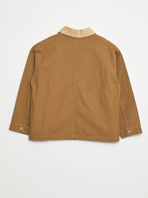 Sobrecamisa com gola canelada - Kiabi