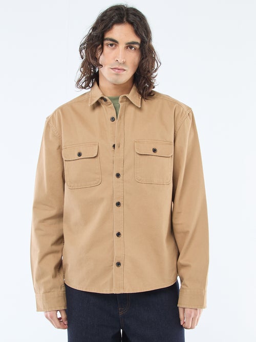 Sobrecamisa de algodão - Kiabi