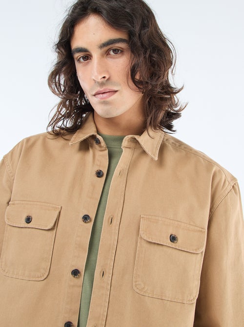 Sobrecamisa de algodão - Kiabi