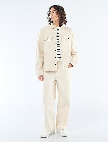 Sobrecamisa de algodão