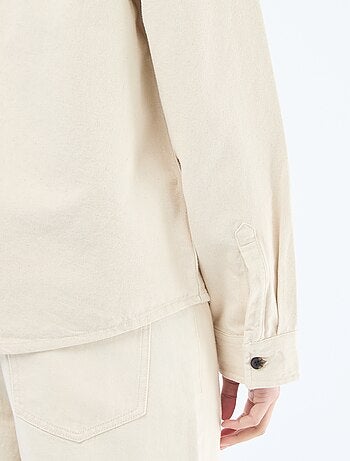 Sobrecamisa de algodão