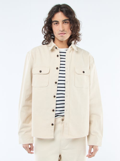 Sobrecamisa de algodão - Kiabi