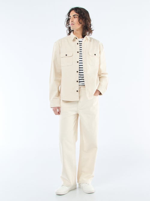 Sobrecamisa de algodão - Kiabi