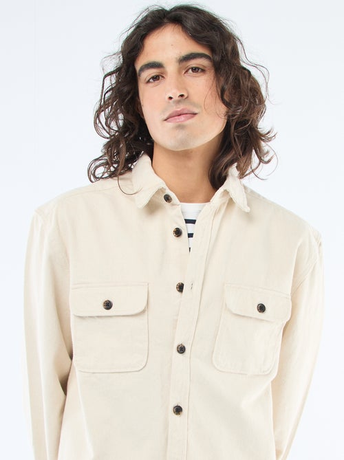 Sobrecamisa de algodão - Kiabi