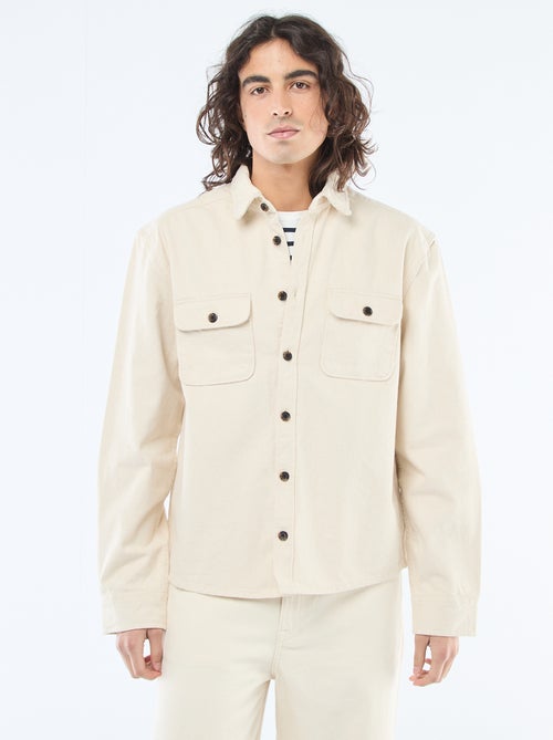 Sobrecamisa de algodão - Kiabi