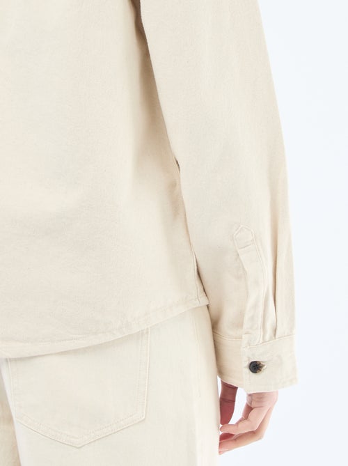 Sobrecamisa de algodão - Kiabi