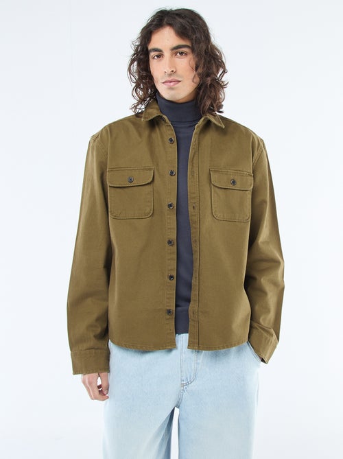 Sobrecamisa de algodão - Kiabi