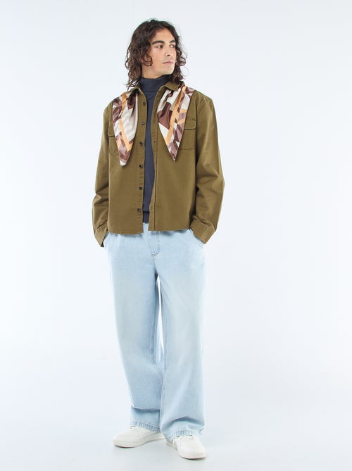 Sobrecamisa de algodão - Kiabi