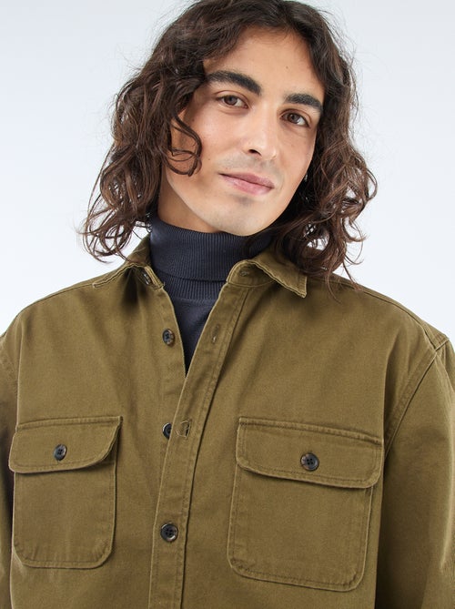 Sobrecamisa de algodão - Kiabi