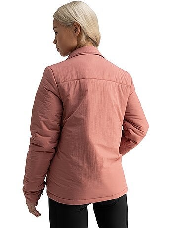 Sobrecamisa de ciclismo gravel com isolamento térmico para mulher