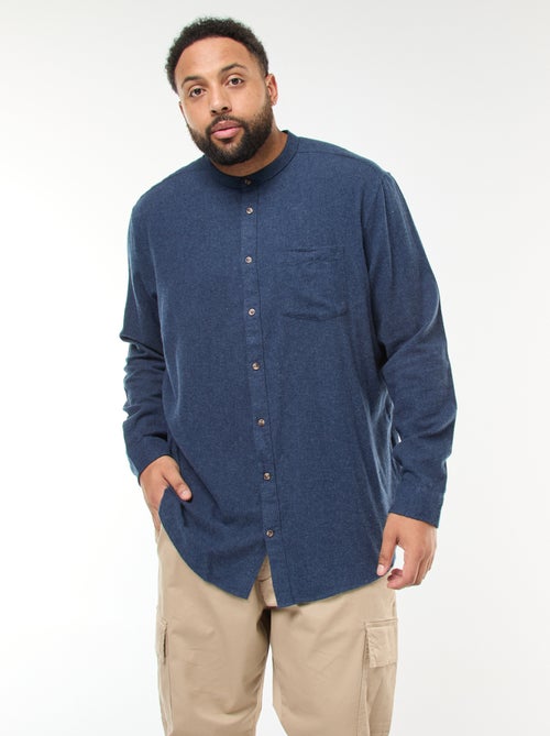 Sobrecamisa de flanela com bolso no peito - Kiabi