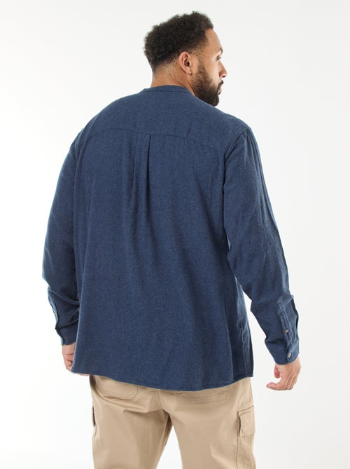 Sobrecamisa de flanela com bolso no peito - Kiabi