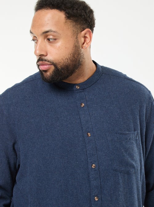 Sobrecamisa de flanela com bolso no peito - Kiabi