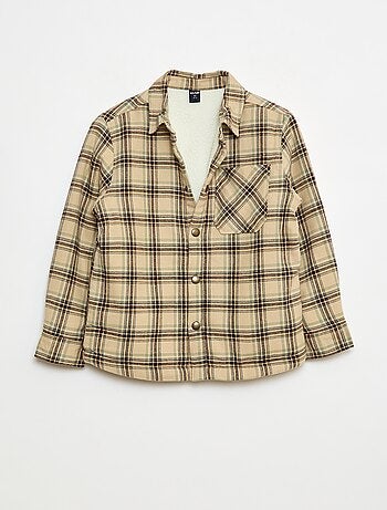Sobrecamisa de flanela forrada