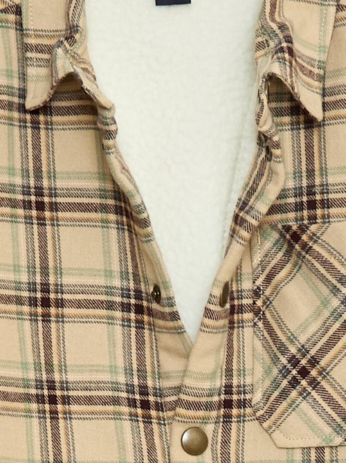 Sobrecamisa de flanela forrada - Kiabi