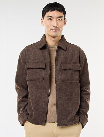 Sobrecamisa de flanela lisa