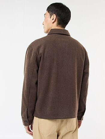 Sobrecamisa de flanela lisa