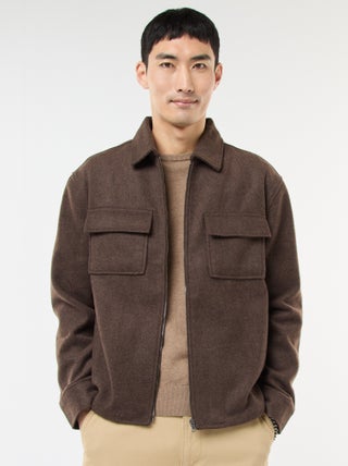 Sobrecamisa de flanela lisa