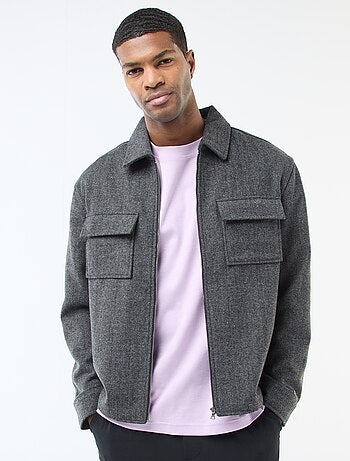 Sobrecamisa de flanela lisa