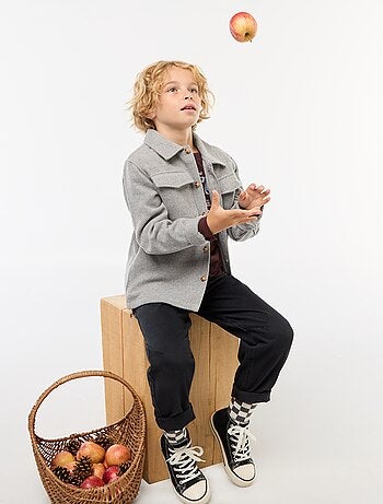 Sobrecamisa de flanela regular