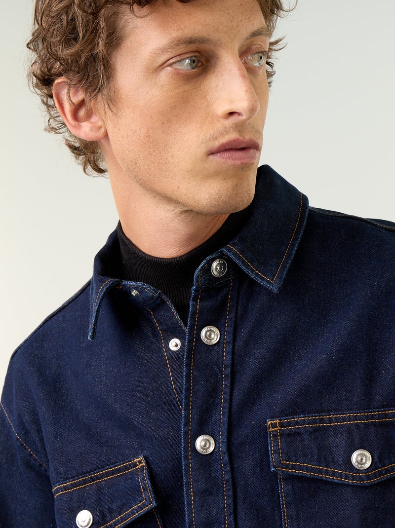 Sobrecamisa de ganga Azul - Kiabi