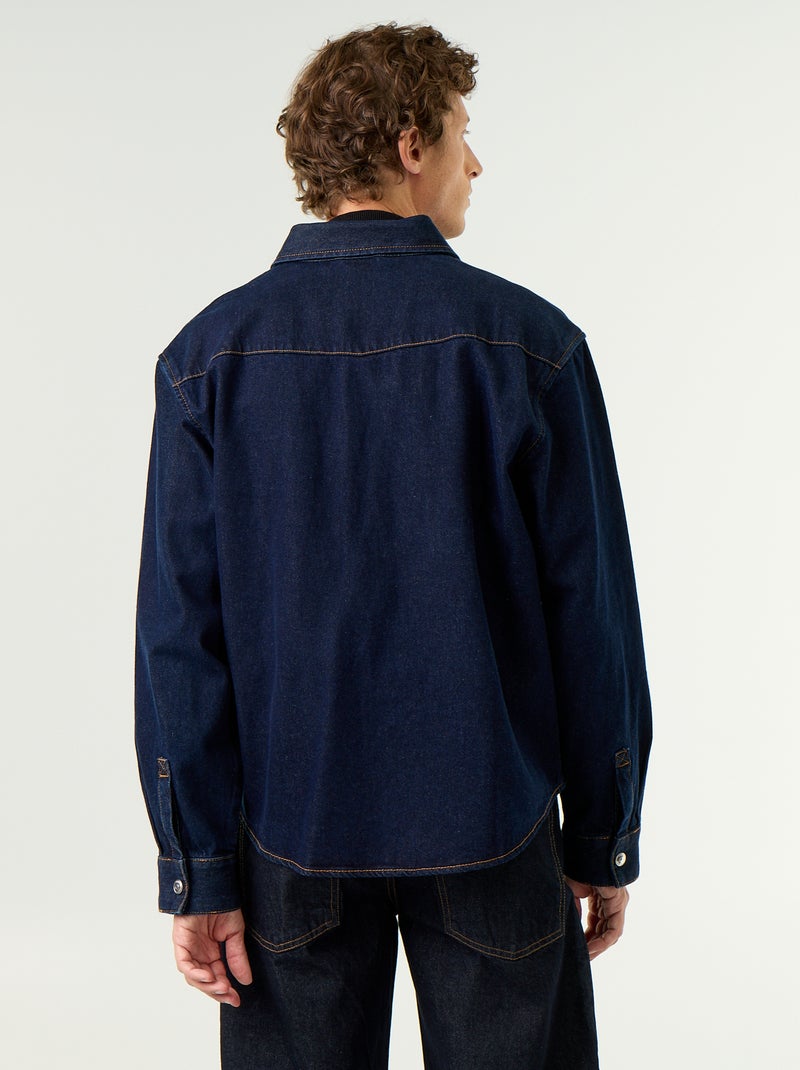 Sobrecamisa de ganga Azul - Kiabi