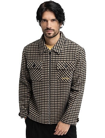 Sobrecamisa de lã para homem