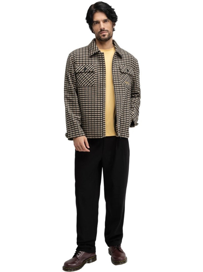 Sobrecamisa de lã para homem Multicolorido - Kiabi