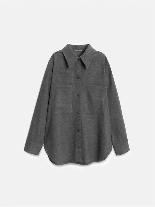 Sobrecamisa de malha oversized de manga comprida dilvin - Kiabi