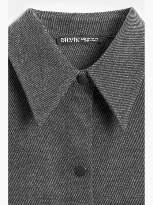Sobrecamisa de malha oversized de manga comprida dilvin - Kiabi