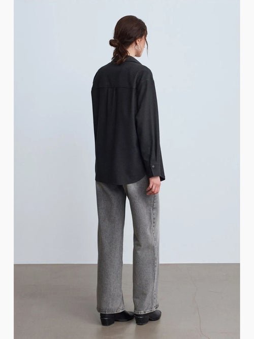 Sobrecamisa de malha oversized de manga comprida dilvin - Kiabi