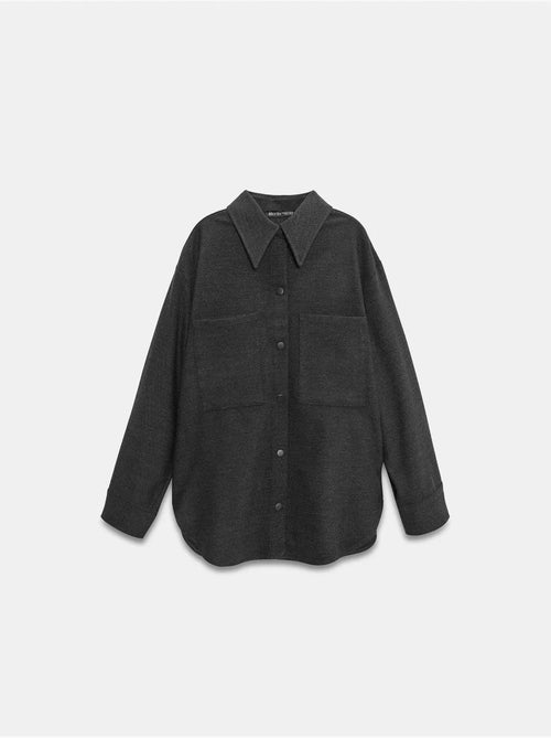 Sobrecamisa de malha oversized de manga comprida dilvin - Kiabi