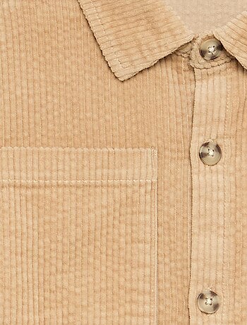 Sobrecamisa de veludo cotelê