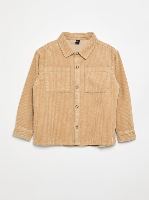 Sobrecamisa de veludo cotelê - Kiabi
