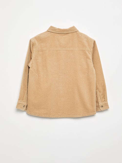Sobrecamisa de veludo cotelê - Kiabi