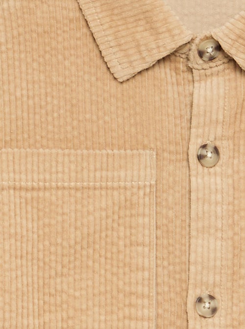 Sobrecamisa de veludo cotelê - Kiabi