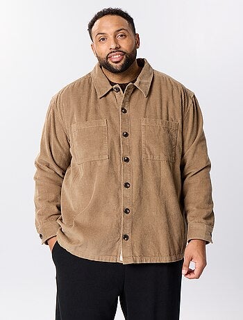 Sobrecamisa de veludo cotelê