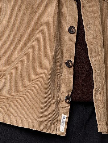 Sobrecamisa de veludo cotelê