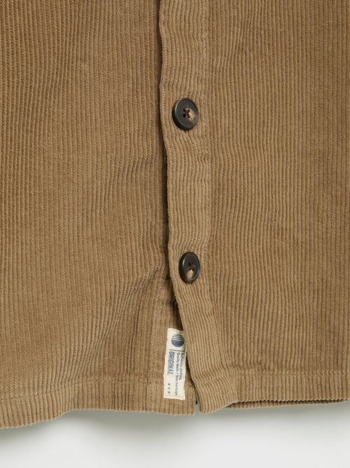 Sobrecamisa de veludo cotelê - Kiabi