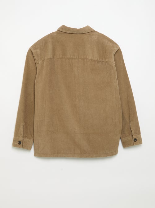 Sobrecamisa de veludo cotelê - Kiabi