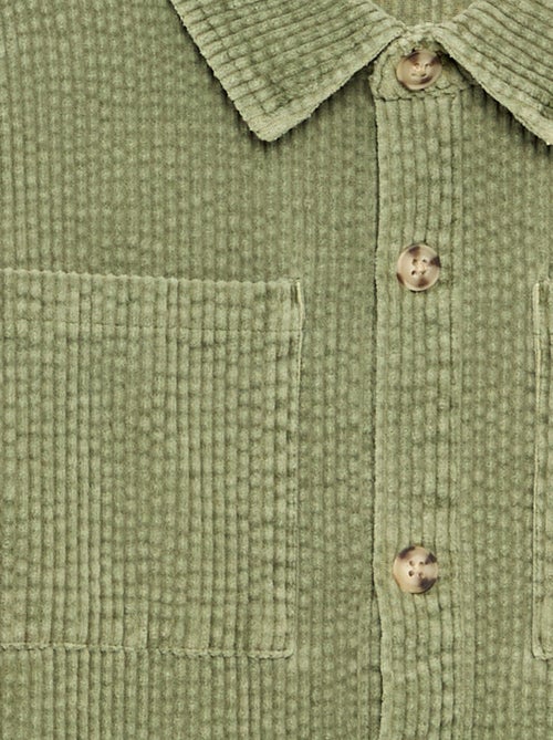 Sobrecamisa de veludo cotelê - Kiabi