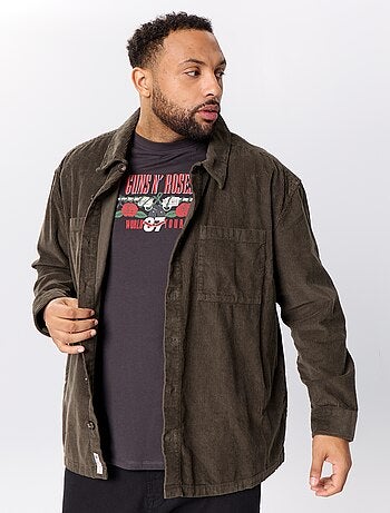 Sobrecamisa de veludo cotelê