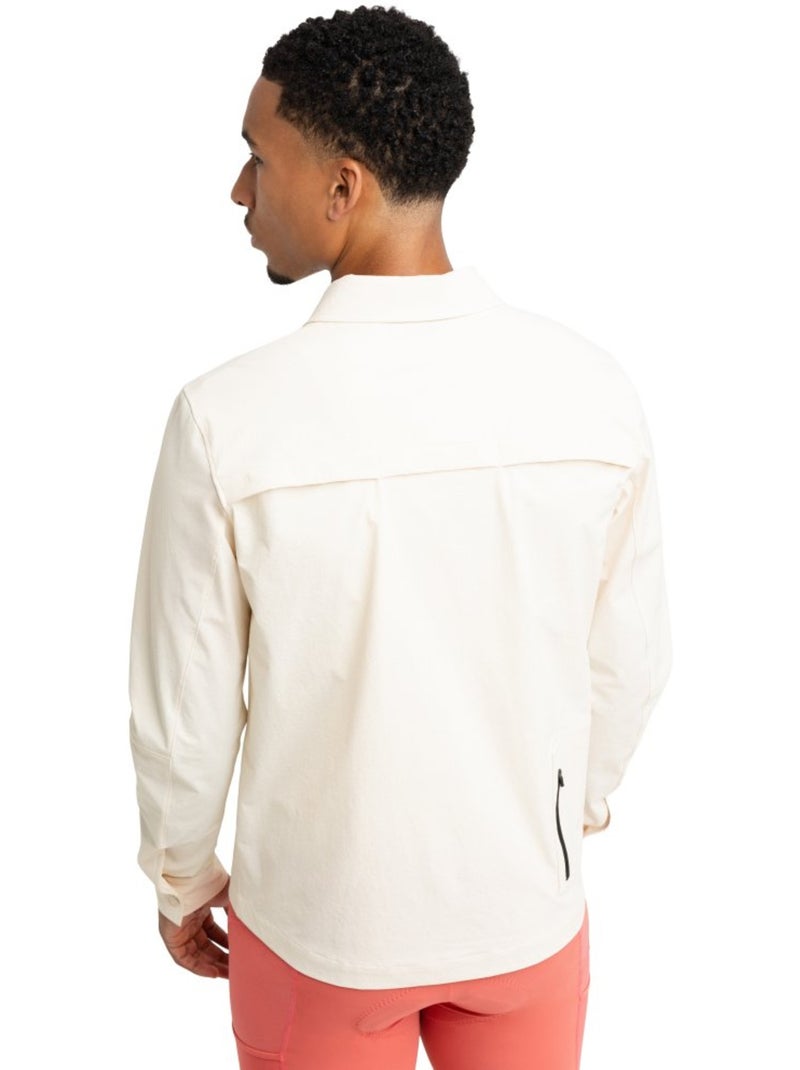 Sobrecamisa de verão de ciclismo gravel para homem Branco - Kiabi