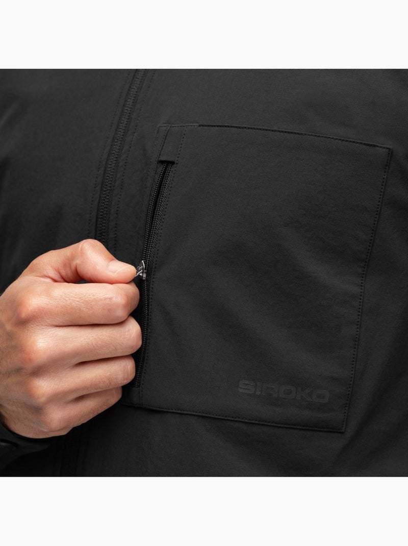 Sobrecamisa de verão de ciclismo gravel para homem Preto - Kiabi
