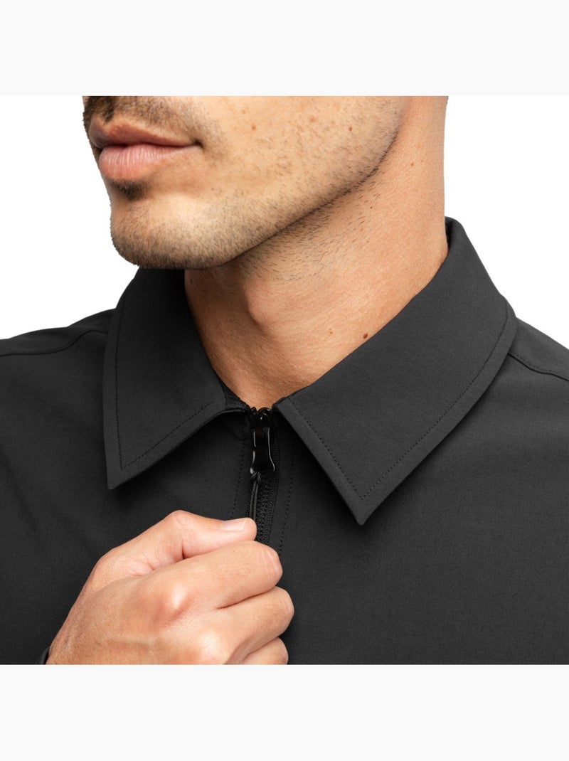 Sobrecamisa de verão de ciclismo gravel para homem Preto - Kiabi