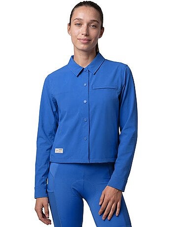 Sobrecamisa de verão de ciclismo gravel para mulher