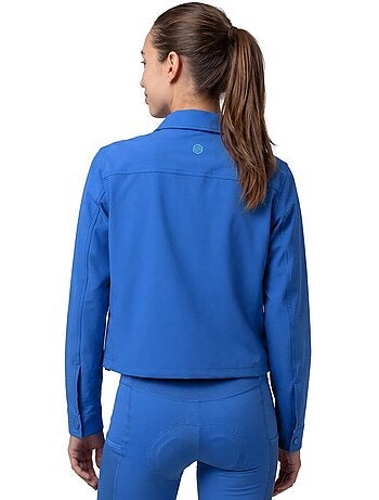Sobrecamisa de verão de ciclismo gravel para mulher